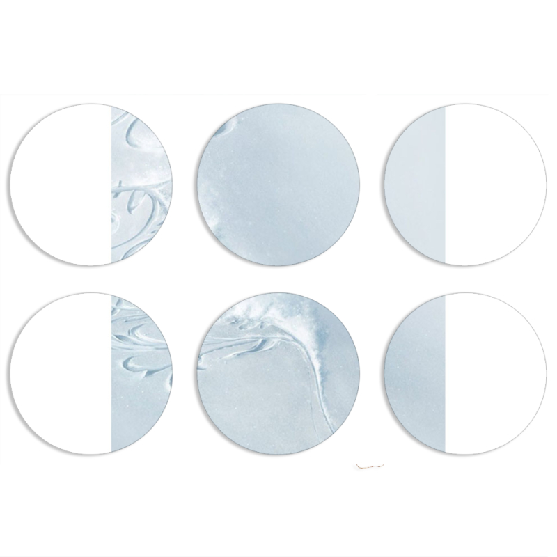 Магнитные фотопазлы круги d55 набор 6 штук 