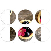 Магнитные фотопазлы круги d55 набор 6 штук 