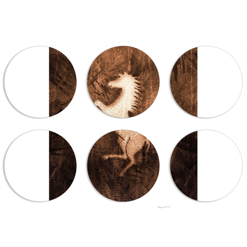 Магнитные фотопазлы круги d55 набор 6 штук 