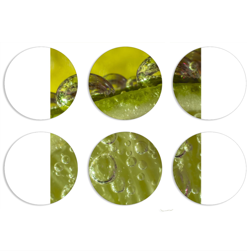 Магнитные фотопазлы круги d55 набор 6 штук 