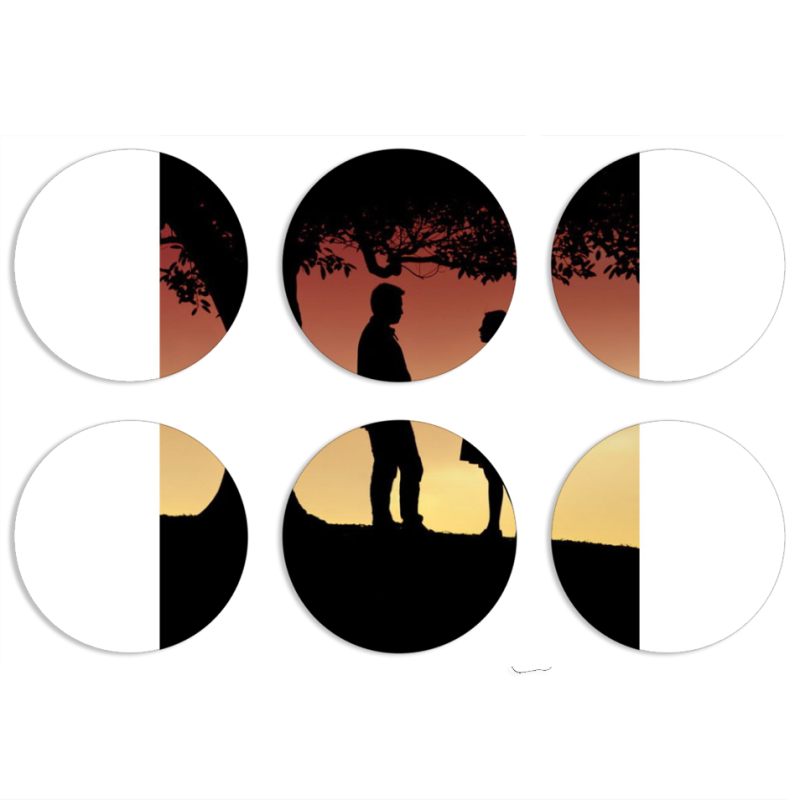 Магнитные фотопазлы круги d55 набор 6 штук 