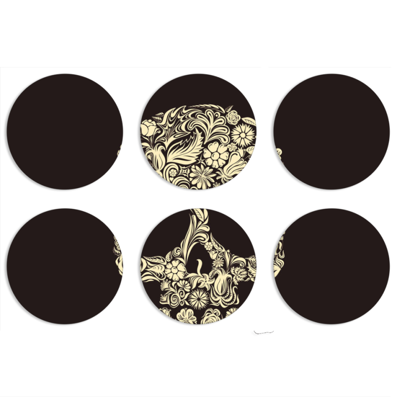 Магнитные фотопазлы круги d55 набор 6 штук 