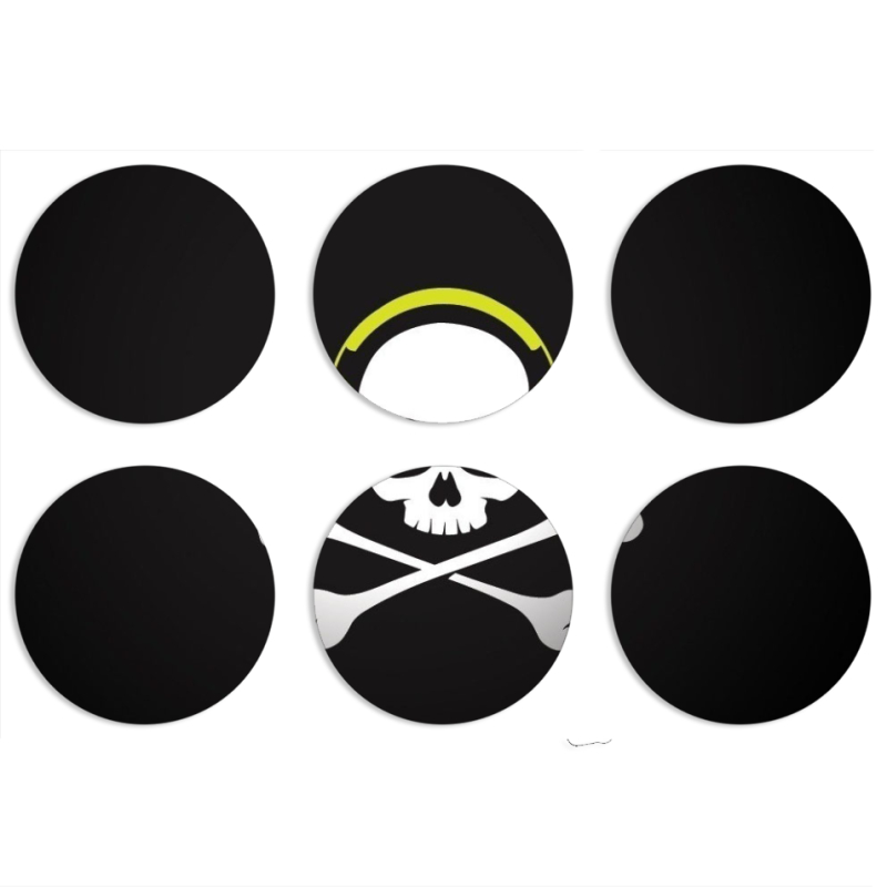 Магнитные фотопазлы круги d55 набор 6 штук 