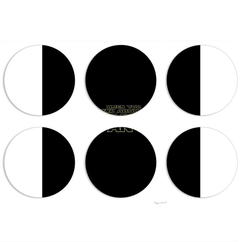 Магнитные фотопазлы круги d55 набор 6 штук 