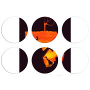 Магнитные фотопазлы круги d55 набор 6 штук 