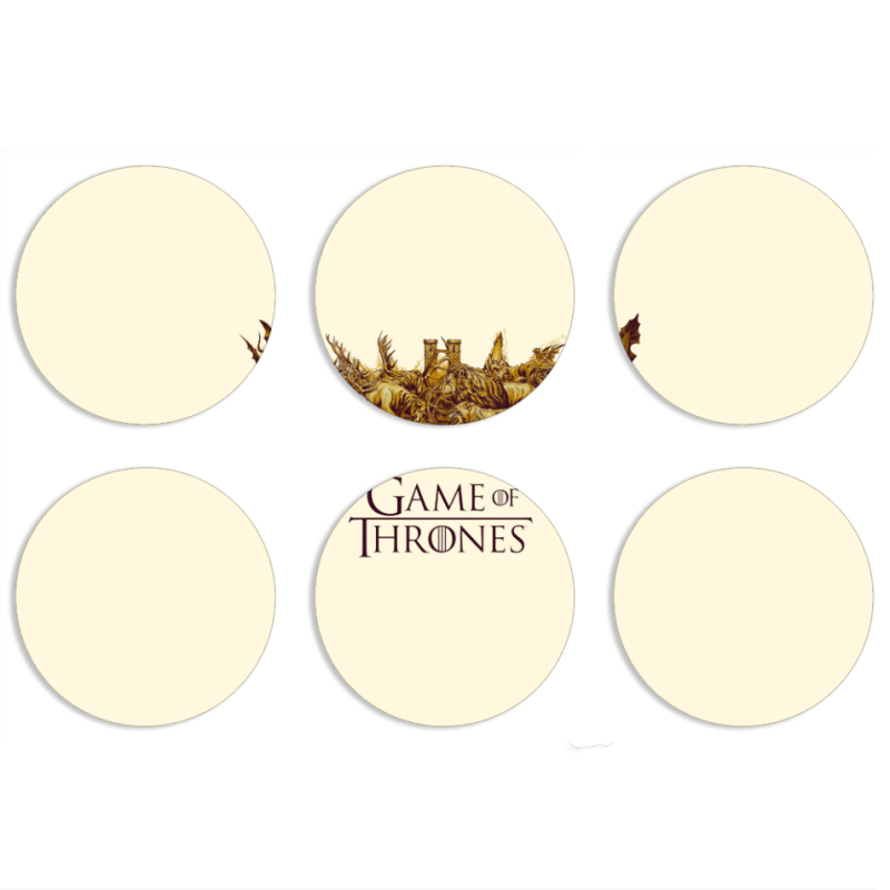 Магнитные фотопазлы круги d55 набор 6 штук 