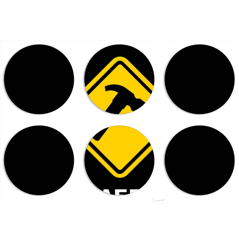 Магнитные фотопазлы круги d55 набор 6 штук 