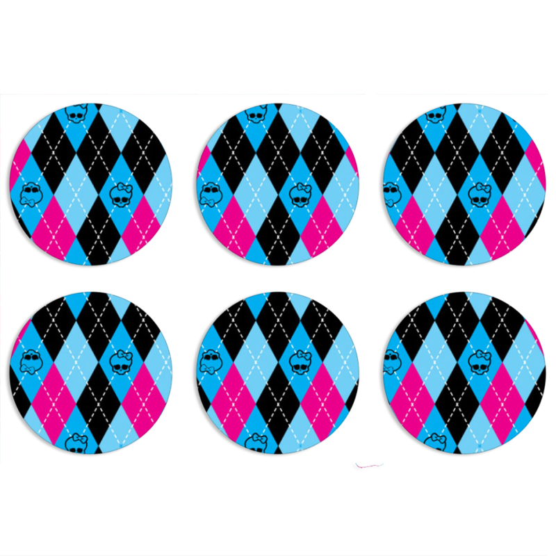 Магнитные фотопазлы круги d55 набор 6 штук 