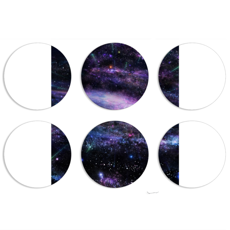 Магнитные фотопазлы круги d55 набор 6 штук 