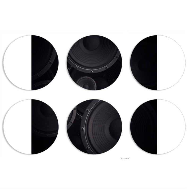 Магнитные фотопазлы круги d55 набор 6 штук 