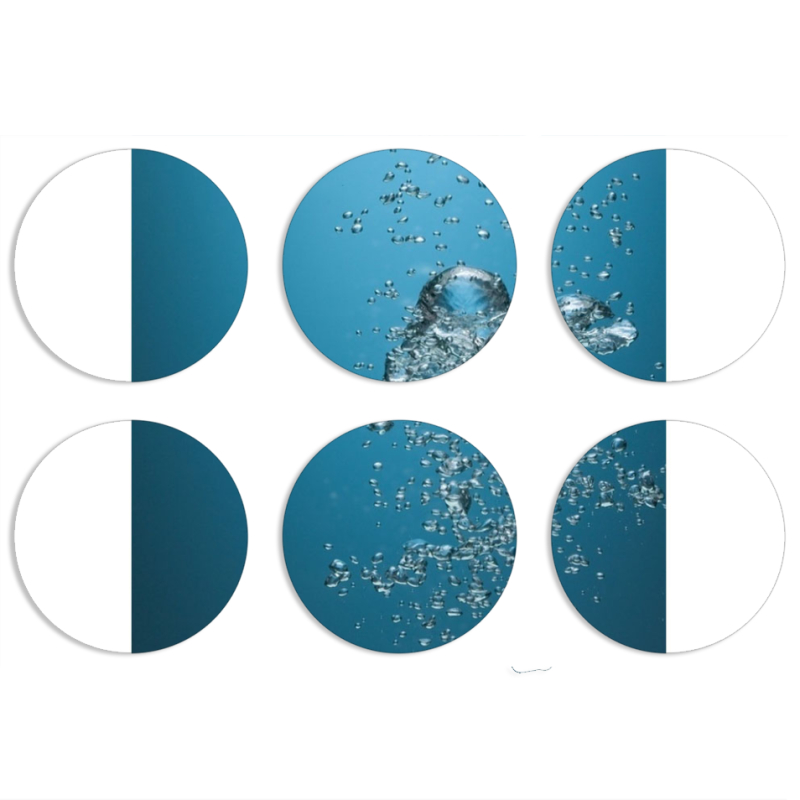 Магнитные фотопазлы круги d55 набор 6 штук 