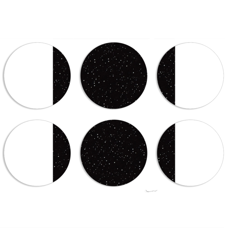 Магнитные фотопазлы круги d55 набор 6 штук 