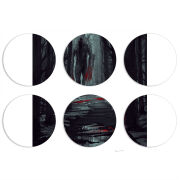 Магнитные фотопазлы круги d55 набор 6 штук Forest and Beast