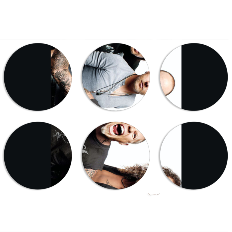 Магнитные фотопазлы круги d55 набор 6 штук 