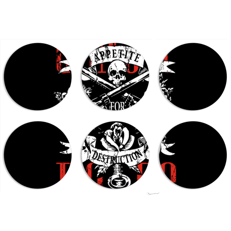 Магнитные фотопазлы круги d55 набор 6 штук 