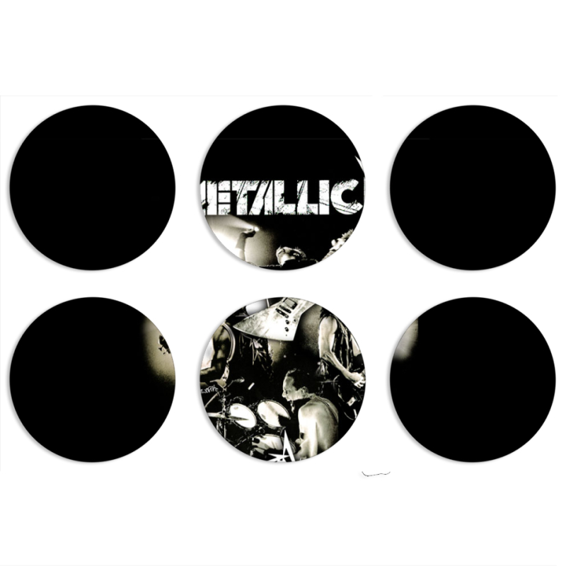 Магнитные фотопазлы круги d55 набор 6 штук 