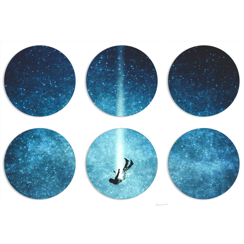 Магнитные фотопазлы круги d55 набор 6 штук 