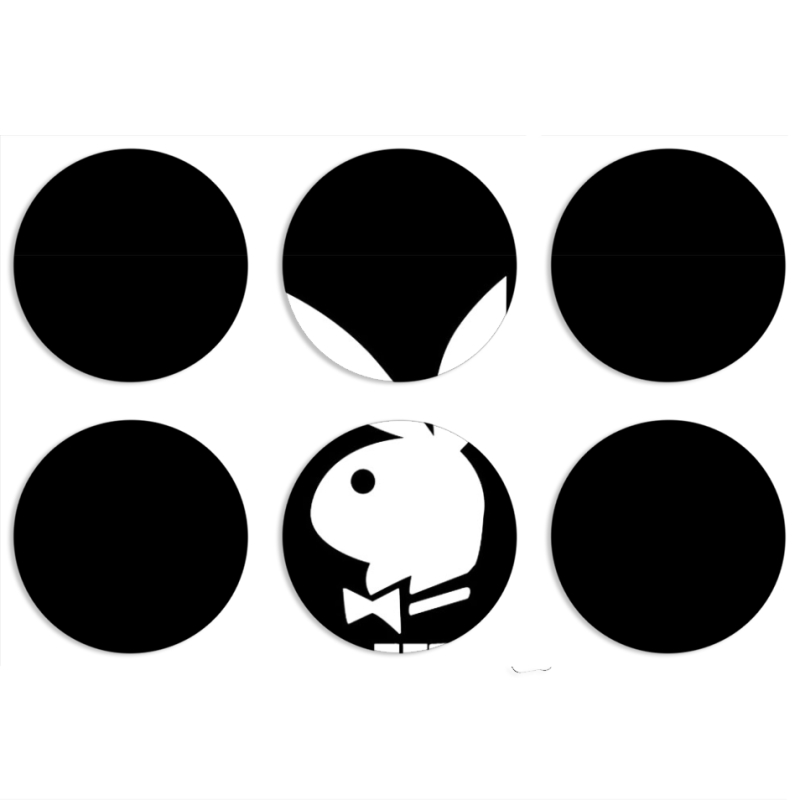 Магнитные фотопазлы круги d55 набор 6 штук 