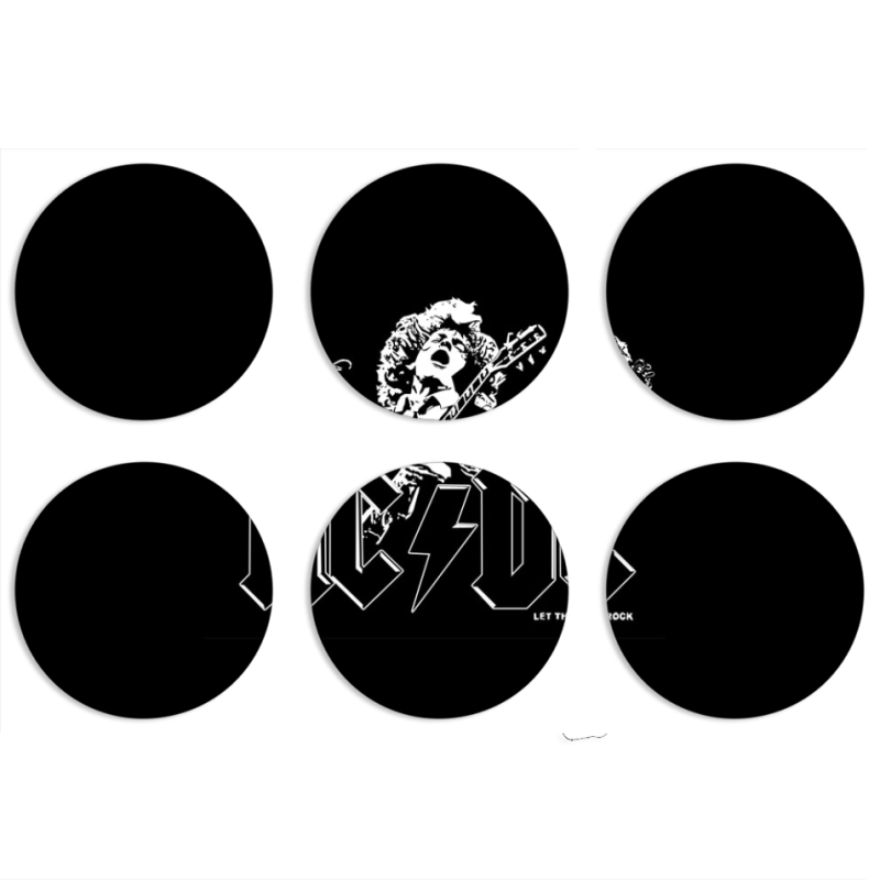 Магнитные фотопазлы круги d55 набор 6 штук 