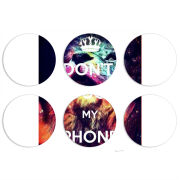 Магнитные фотопазлы круги d55 набор 6 штук 