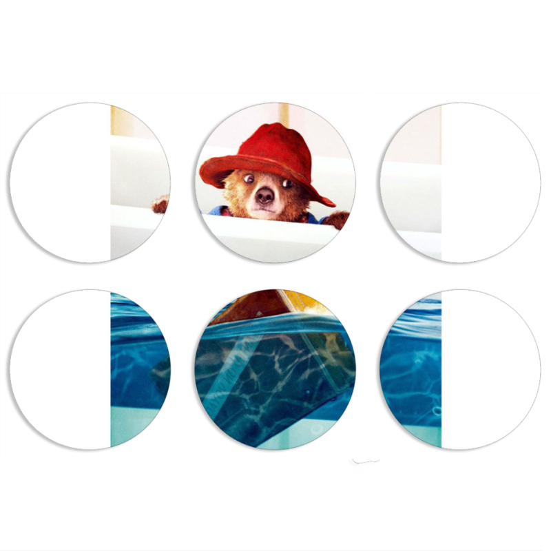Магнитные фотопазлы круги d55 набор 6 штук 