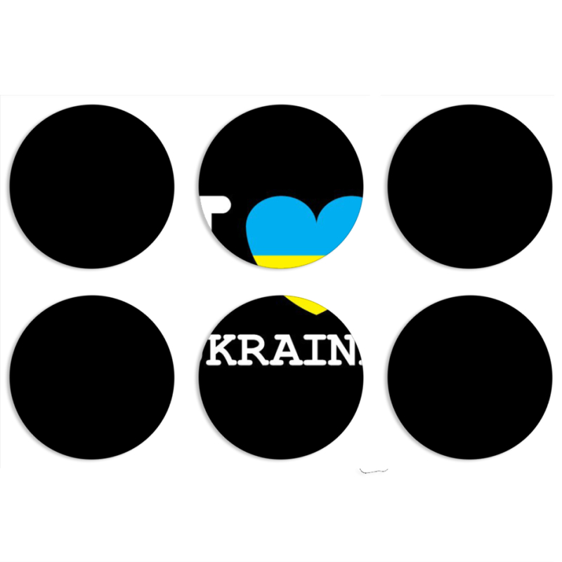 Магнитные фотопазлы круги d55 набор 6 штук 