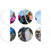 Магнитные фотопазлы круги d55 набор 6 штук 