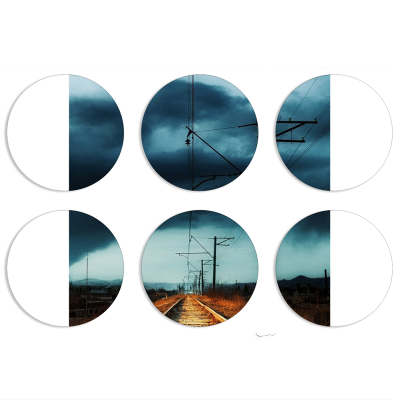 Магнитные фотопазлы круги d55 набор 6 штук 