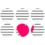 Магнитные фотопазлы круги d55 набор 6 штук 