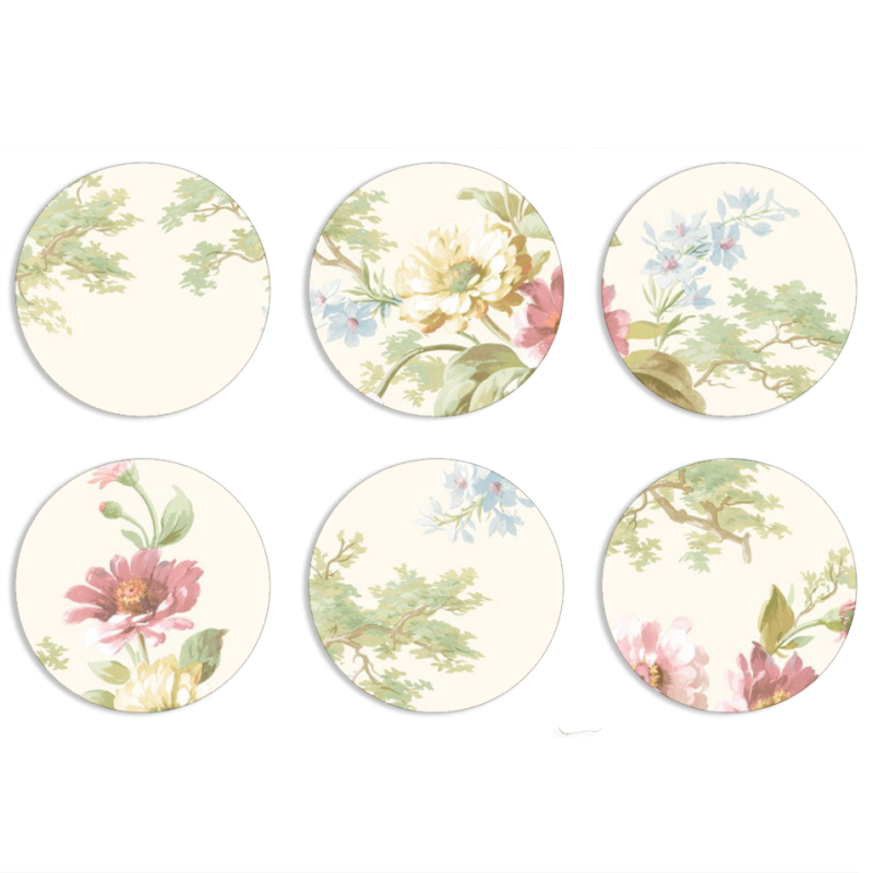 Магнитные фотопазлы круги d55 набор 6 штук 