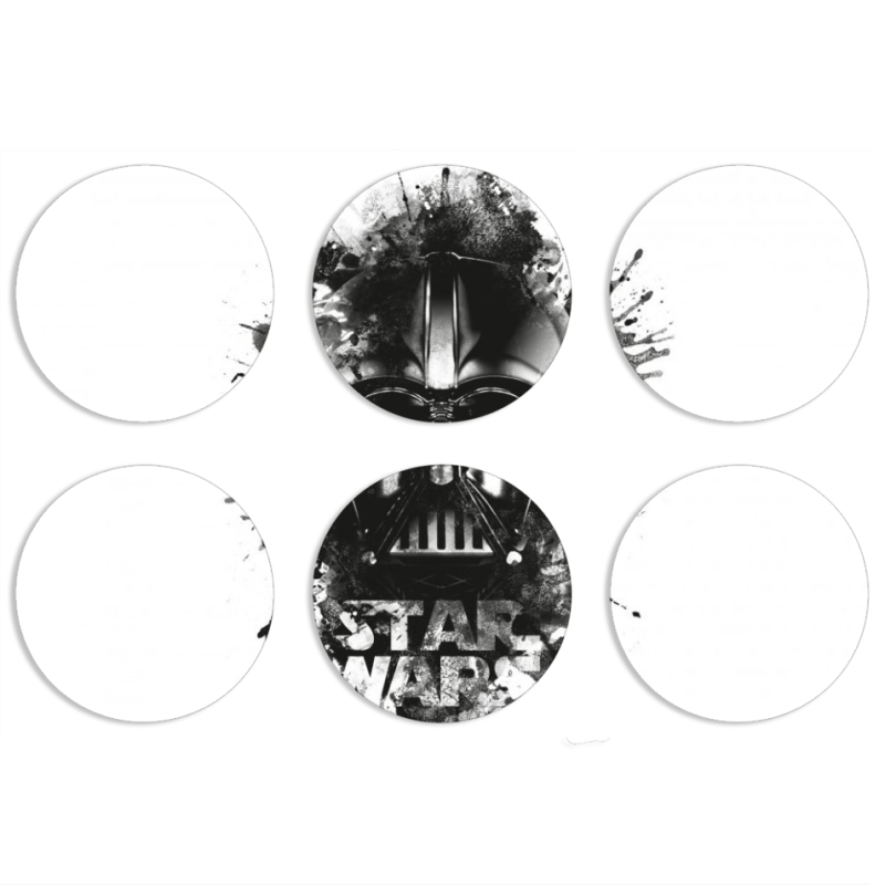 Магнитные фотопазлы круги d55 набор 6 штук 