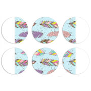 Магнитные фотопазлы круги d55 набор 6 штук 