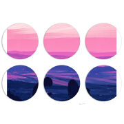 Магнитные фотопазлы круги d55 набор 6 штук Top of the World