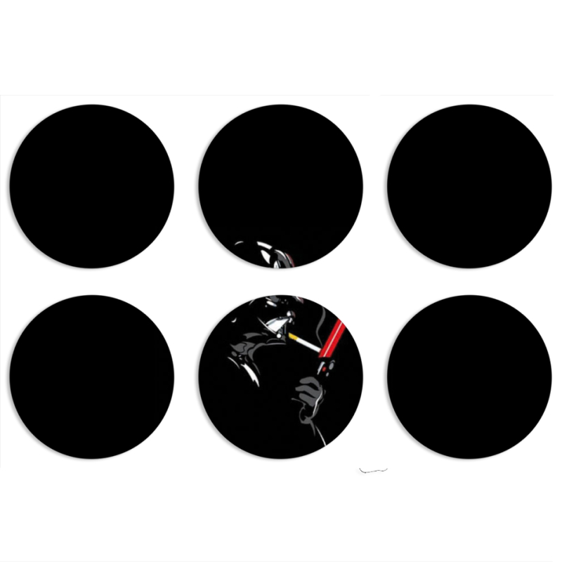 Магнитные фотопазлы круги d55 набор 6 штук 