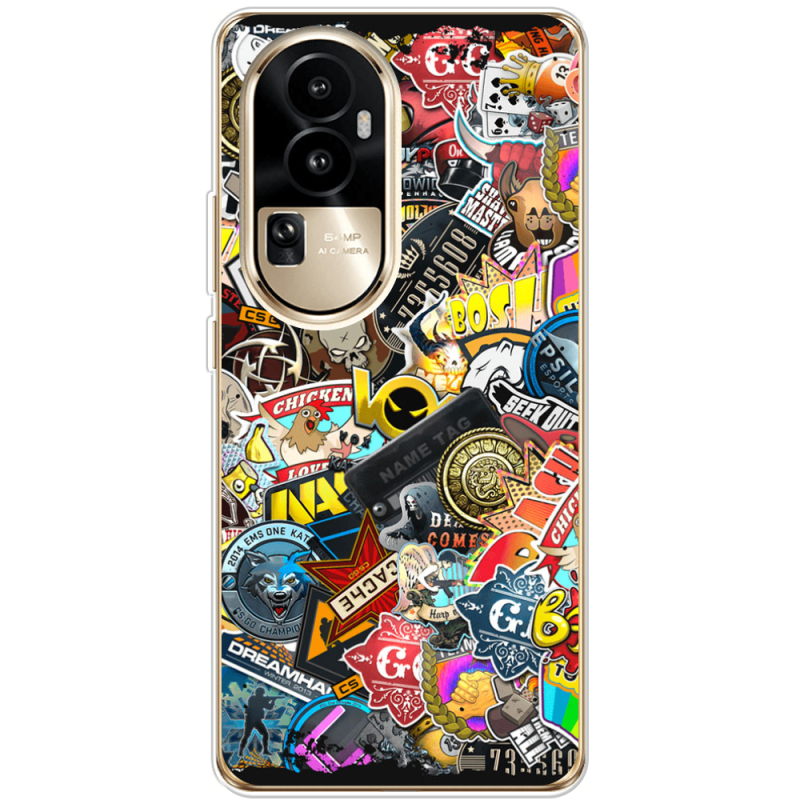 Чехол BoxFace OPPO Reno 10 Pro (China) CS:Go Stickerbombing