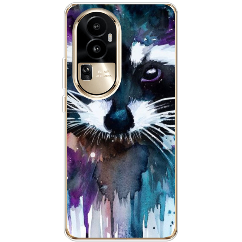 Чехол BoxFace OPPO Reno 10 Pro (China) Акварельный енот