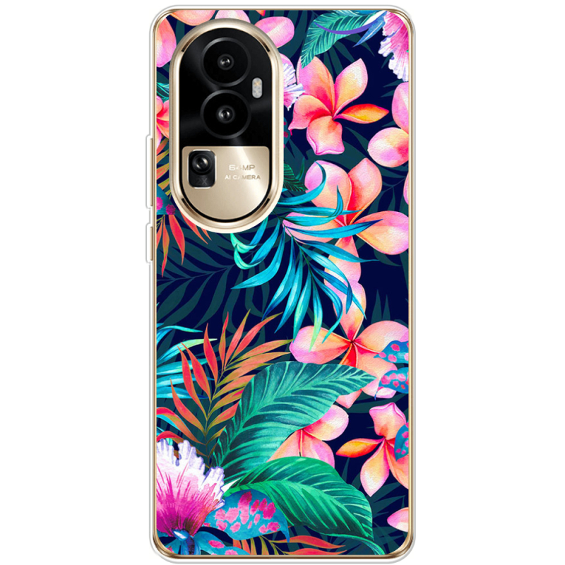 Чехол BoxFace OPPO Reno 10 Pro (China) flowers in the tropics