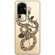 Прозрачный чехол BoxFace OPPO Reno 10 Pro (China) Glamor Snake