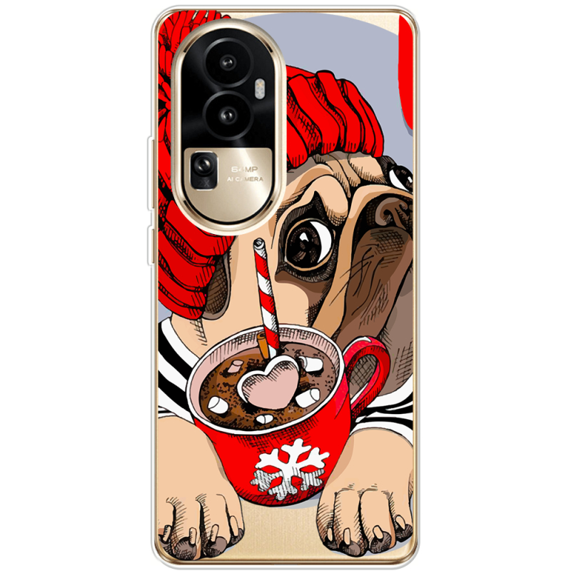 Прозрачный чехол BoxFace OPPO Reno 10 Pro (China) Winter Puggy