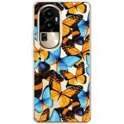 Прозрачный чехол BoxFace OPPO Reno 10 Pro (China) Butterfly Morpho