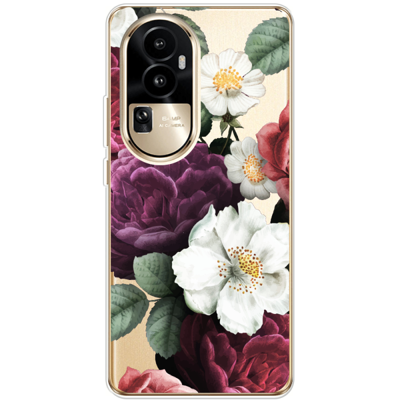 Прозрачный чехол BoxFace OPPO Reno 10 Pro (China) Floral Dark Dreams