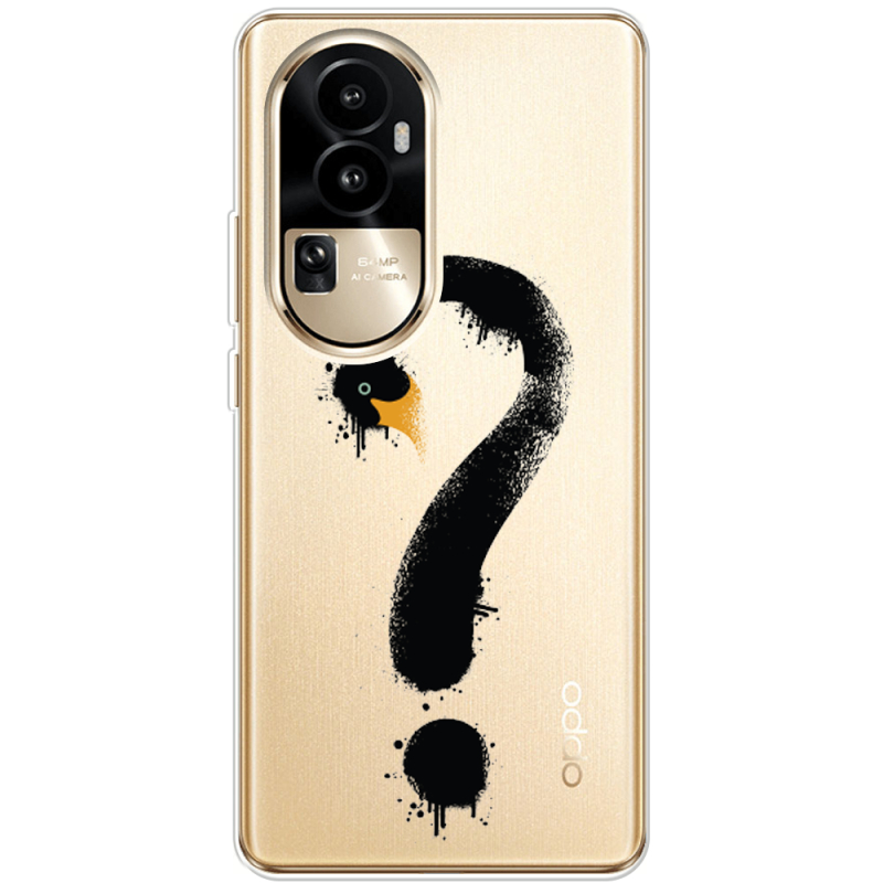 Прозрачный чехол BoxFace OPPO Reno 10 Pro (China) Swan question