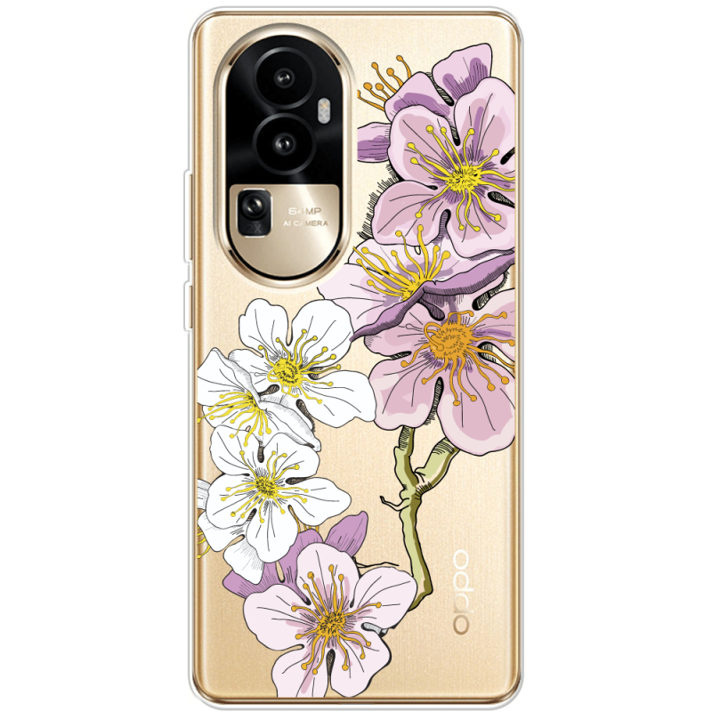 Прозрачный чехол BoxFace OPPO Reno 10 Pro (China) Cherry Blossom