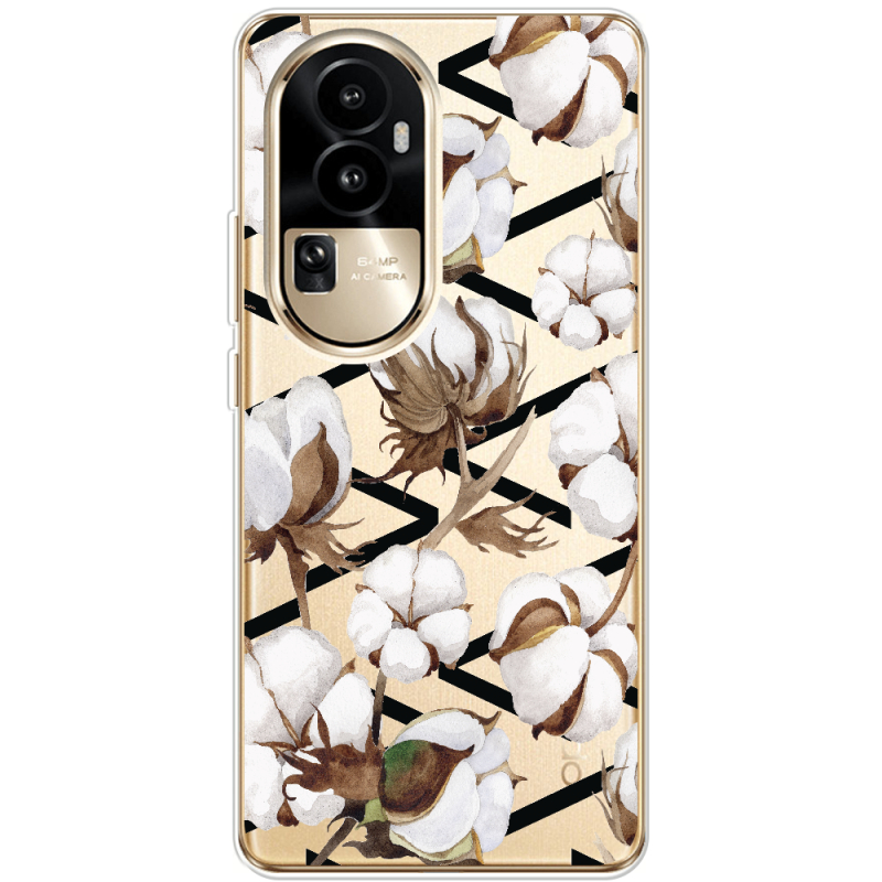 Прозрачный чехол BoxFace OPPO Reno 10 Pro (China) Cotton flowers