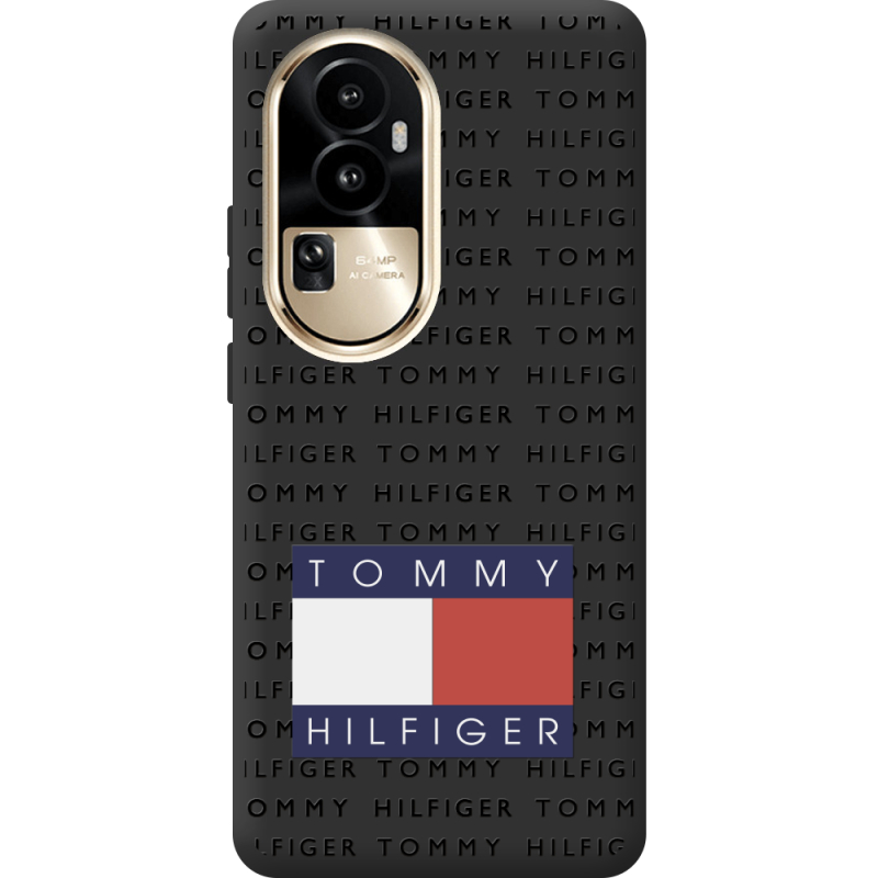 Черный чехол BoxFace OPPO Reno 10 Pro (China) Tommy Print
