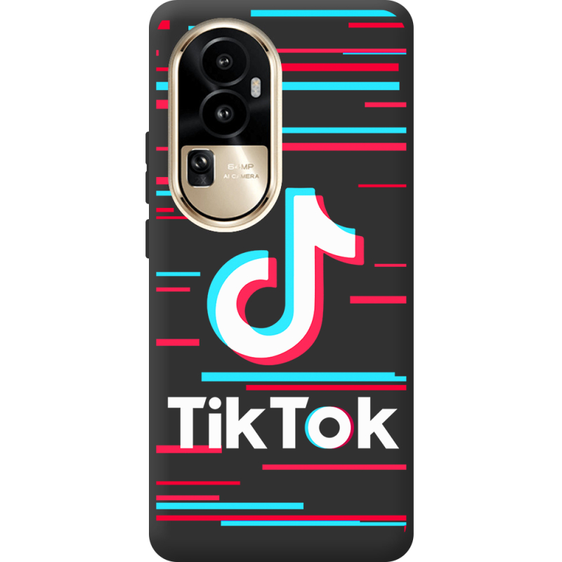 Черный чехол BoxFace OPPO Reno 10 Pro (China) Tik Tok