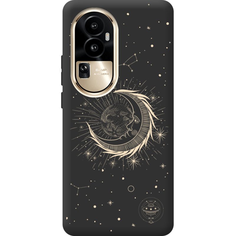 Черный чехол BoxFace OPPO Reno 10 Pro (China) Moon