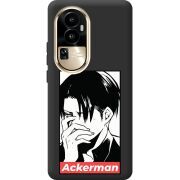 Черный чехол BoxFace OPPO Reno 10 Pro (China) Attack On Titan - Ackerman