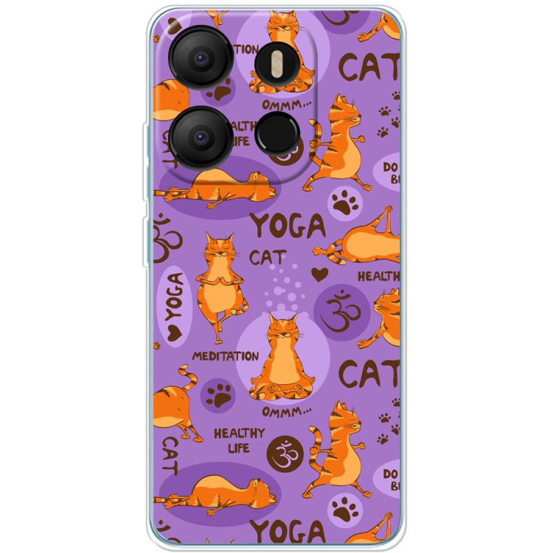 Чехол BoxFace Tecno POP 7 Yoga Cat