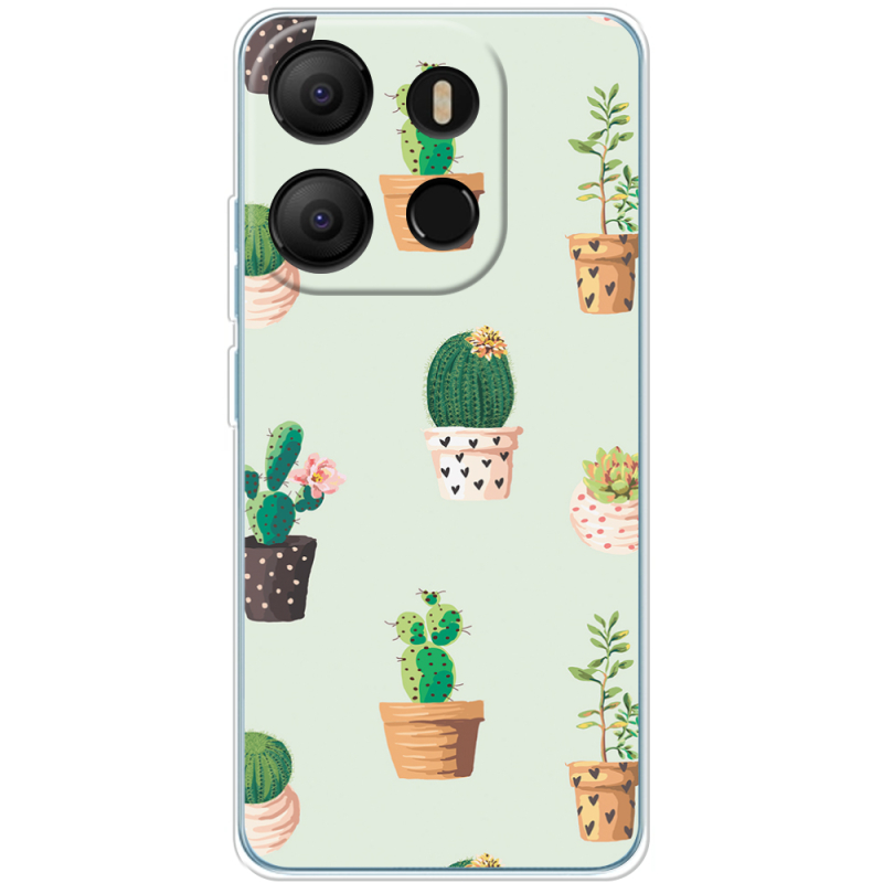 Чехол BoxFace Tecno POP 7 L-green Cacti